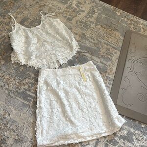 Beautiful white two piece set